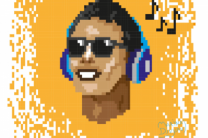 Векторная иллюстрация. Adobe Illustrator. Пиксель-арт.