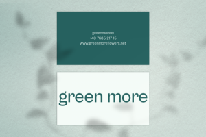 Визитка для магазина цветов.