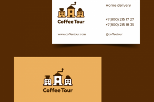 Дизайн визитки. Кофейня.