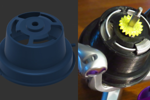 3D печать - деталь рыболовной катушки
