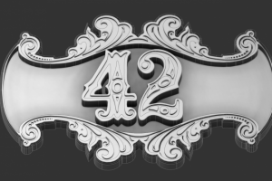 Модель таблички с номером для ЧПУ-фрезера