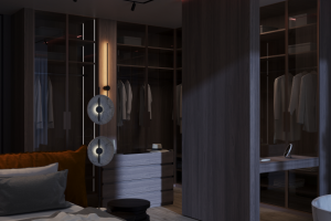 DUBAI HILLS:BEDROOM NIGHT