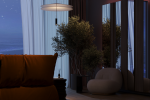 DUBAI HILLS:BEDROOM NIGHT