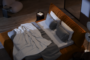 DUBAI HILLS:BEDROOM NIGHT