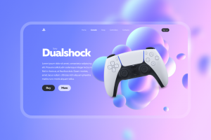 Дизайн сайта по продаже Dualshock 5