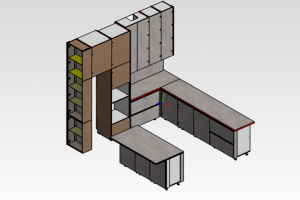 Угловая кухня с островом