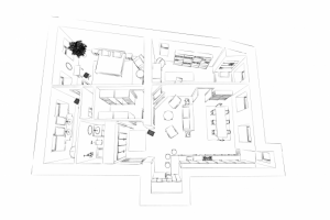 Скетч планировки квартиры для мамы с дочкой