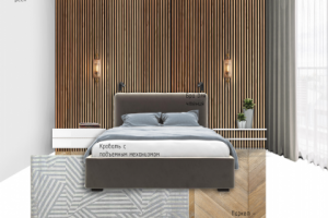 Спальня - аскетичность и чистота линий (коллаж)