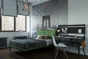Комната подростка в лофт апартаментах