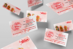 Визитки для магазина вкусных товаров