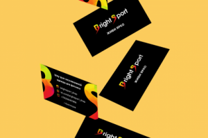 Визитки для шоу-рума эксклюзивной одежды для фитнеса