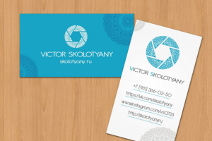 Визитка для фотографа