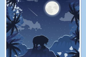 Иллюстрация на тему сериала "Lost"