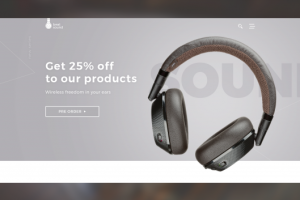 HEADPHONES – Landing Page по продаже наушников