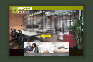 Лендинг коворкинга Office Cube