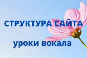 Разработка структуры сайта по вокалу