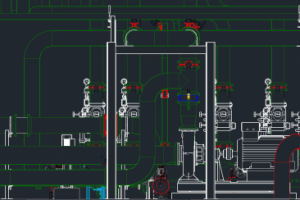Фрагмент насосной станции пожаротушения