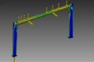 Проверка стойки на прочность и деформацию в Autodesk Inventor