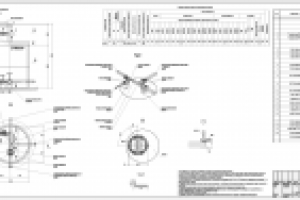 Узел в водопроводном колодце. Компановка листа