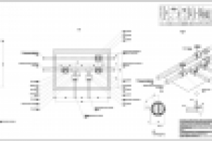 Узел в водопроводном колодце. Компановка листа