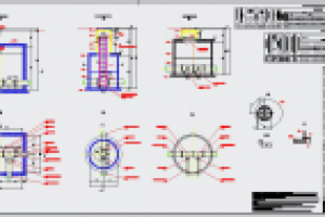 Фрагмент деталировки водопроводных колодцев с гидрантами