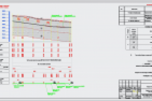 Фрагмент продольного профиля сети