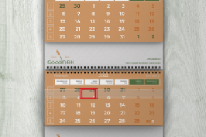 Дизайн квартального календаря