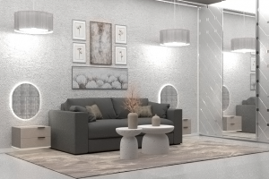 Рендер гостинной