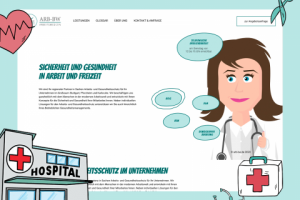 Горизонтальный Landing Page для частной больницы