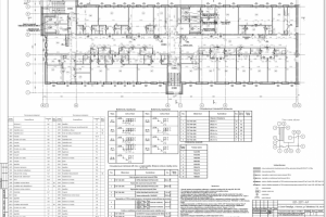 Кладочный план здания больницы