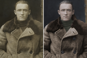 Придание цвета чб фото