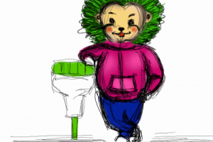 "Ёж Дай Пять" набросок