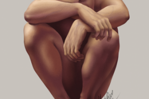 "Мужская фигура" рисунок для тату