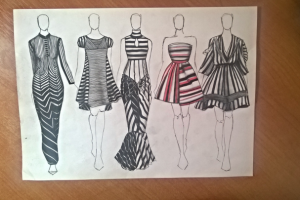Эскизы одежды.2016г