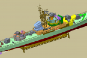 Модель сторожевого корабля