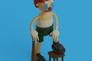 Plasticine clown