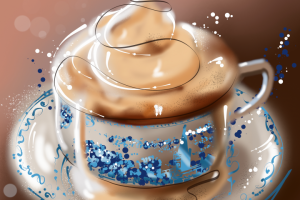 Чашка капучино