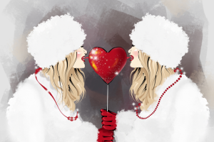 Иллюстрация ко дню Святого Валентина