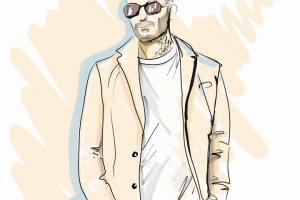 Скетч-стилизация портрета