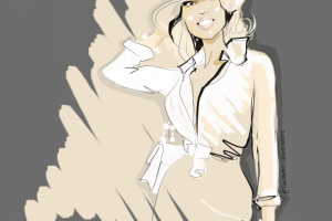 Скетч-стилизация портрета