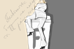 Скетч-стилизация портрета