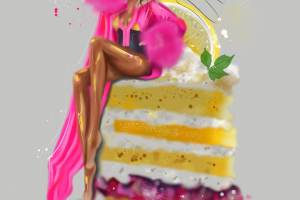 Fashion food иллюстрация