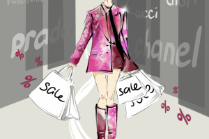 Fashion - скетч для рекламного банера