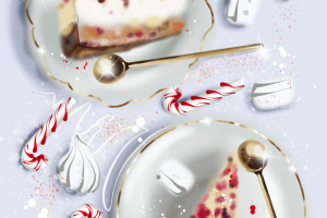 Food - иллюстрация для новогоднего меню