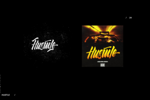 Леттеринг для обложки трека, коллаборация с Владимиром Вахо