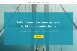 Логотип, дизайн и сборка на  Tilda для Шведской экологической ко