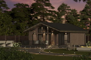 Экстерьер каркасного дома