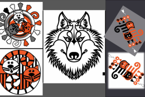 Страница портфолио дизайнера.