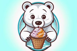 Логотип для детского кафе-мороженого "Умка"