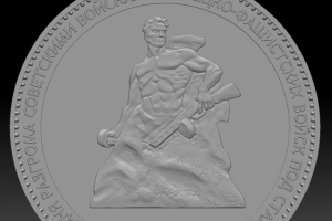 3д модель медальона